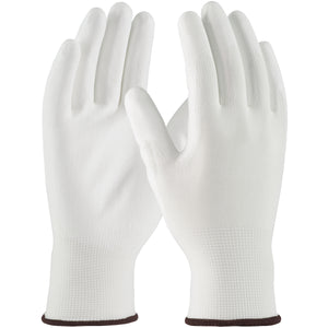 PIP® 33-115 Seamless Knit Polyester Glove with Polyurethane Coated Flat Grip on Palm & Fingers