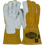 6243 PIP AR Premium Top Grain Goatskin Leather MIG Welder's Glove with Split Cowhide Back and Para-Aramid Liner, 12/PR