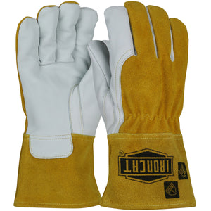 6243 PIP AR Premium Top Grain Goatskin Leather MIG Welder's Glove with Split Cowhide Back and Para-Aramid Liner, 12/PR