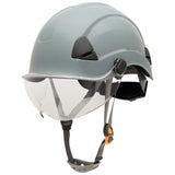 Honeywell Fibre Metal Safety Helmet (Ratchet Suspension) Look up. Look down. Helmet - On