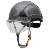 Honeywell Fibre Metal Safety Helmet (Ratchet Suspension) Look up. Look down. Helmet - On