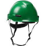 Industrial Climbing Helmet with Polycarbonate / ABS Shell, Nylon Suspension, Wheel Ratchet Adjustment and 4-Point Chin Strap