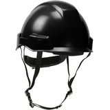 Industrial Climbing Helmet with Polycarbonate / ABS Shell, Nylon Suspension, Wheel Ratchet Adjustment and 4-Point Chin Strap