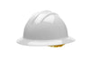 PIP Full Brim Hard Hat with HDPE Shell, 6-Point Polyester Suspension and Wheel Ratchet Adjustment