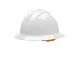 PIP Full Brim Hard Hat with HDPE Shell, 6-Point Polyester Suspension and Wheel Ratchet Adjustment