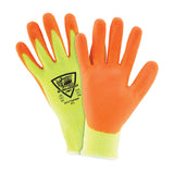 PIP Hi-Vis Seamless Knit HPPE Blended Glove with Nitrile Coated Foam Grip on Palm & Fingers 12PK