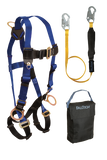 Back and Side D-rings, Mating Buckles, 6' SoftPack Lanyard and Gear Bag