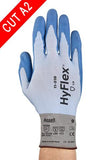 Coated Gloves - Ansell HyFlex 11-518,12 Pair, PU Coated, A2 Cut Resistant, Dyneema