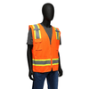 Hi-Viz - West Chester 47216 Class 2, Two Tone Surveyor Safety Vest, Zipper