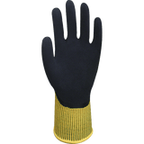 Latex Coated Gloves - Wonder Grip WG-310H Comfort- Hi-Viz Yellow Double Coated Latex Palm 12PK