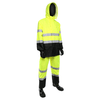 Rain Wear - West Chester 4530 Class 3 Hi-Viz 3 Pc Rain Suit W/ Black Bottom