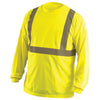 OccuNomix LUX-LSET2B Type R Class 2 Long Sleeve Wicking Birdseye Mesh Safety T-Shirt - Yellow/Orange